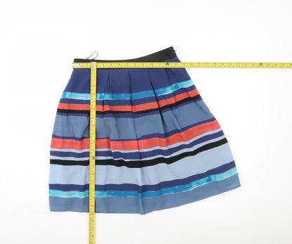 Oliver Bonas Women’s Multicoloured Pleated Knee Length Skirt Size 10