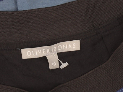 Oliver Bonas Women’s Multicoloured Pleated Knee Length Skirt Size 10