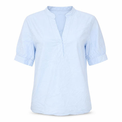 Womens UK Size 8 MORE & MORE Blue Tunic Blouse