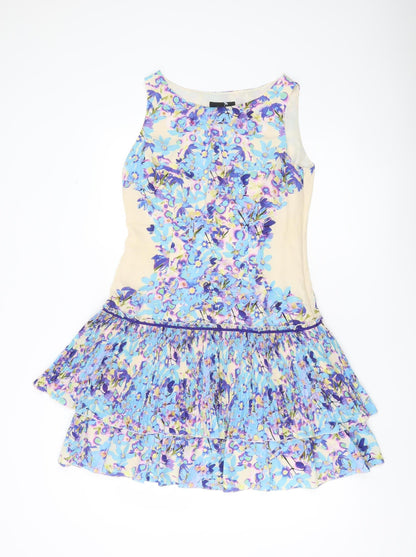 Coast Women’s Multicoloured Floral A-Line Mini Dress Size 10