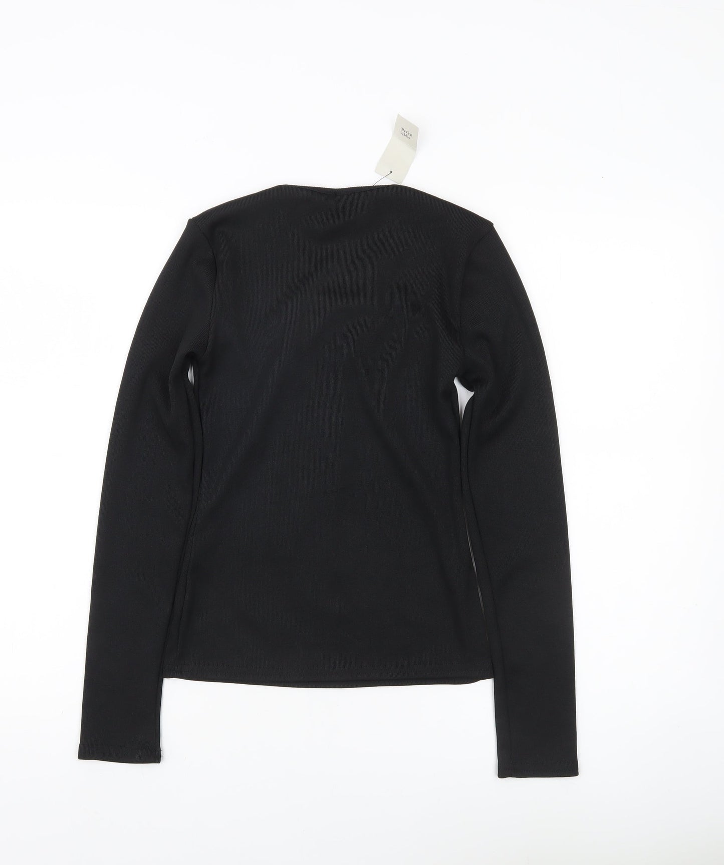 Womens UK Size 10 River Island Black Tunic Blouse