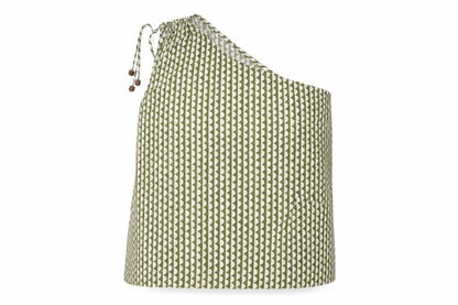 Marks and Spencer Women’s Green One Shoulder Linen Blend Blouse Size 20