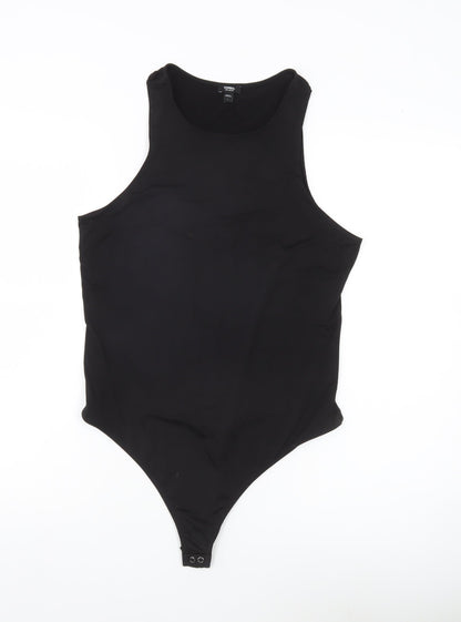 Express Women’s Black Bodysuit L Slim Fit Sleeveless Scoop Neck