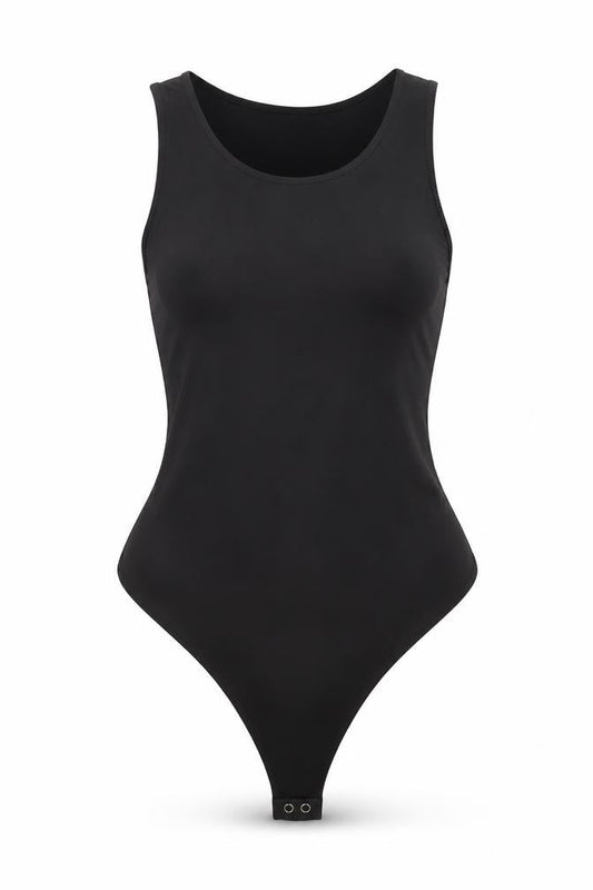 Express Women’s Black Bodysuit L Slim Fit Sleeveless Scoop Neck