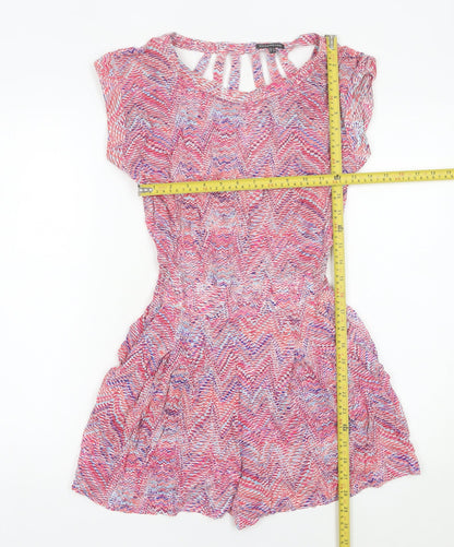 Warehouse Women’s Multicoloured Size 8 Viscose Playsuit