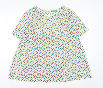 Womens UK Size M United Colors of Benetton Multicoloured Basic T-Shirt