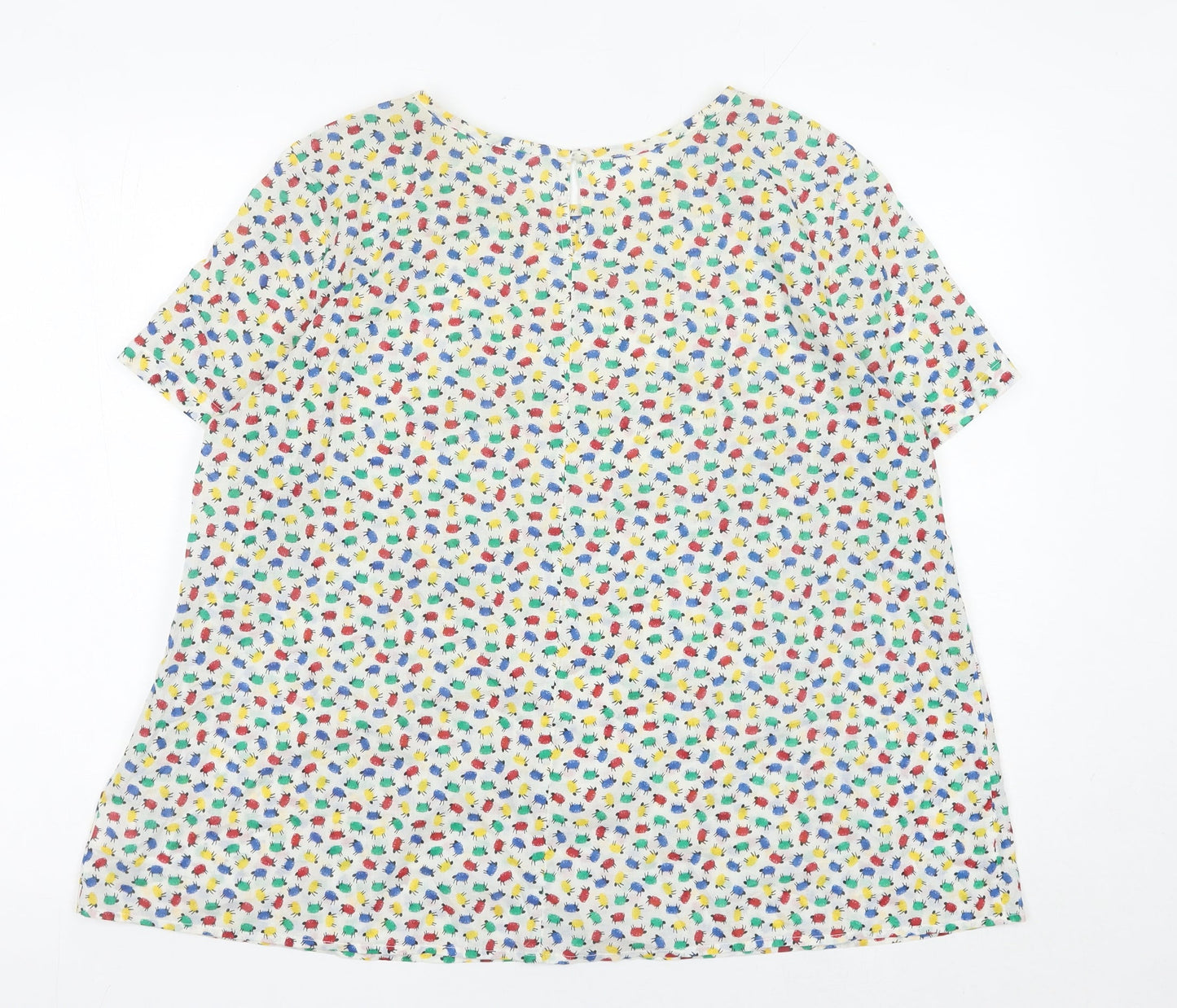 Womens UK Size M United Colors of Benetton Multicoloured Basic T-Shirt