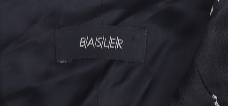 Basler Women’s Black Floral Blazer UK 14 Tailored Jacket