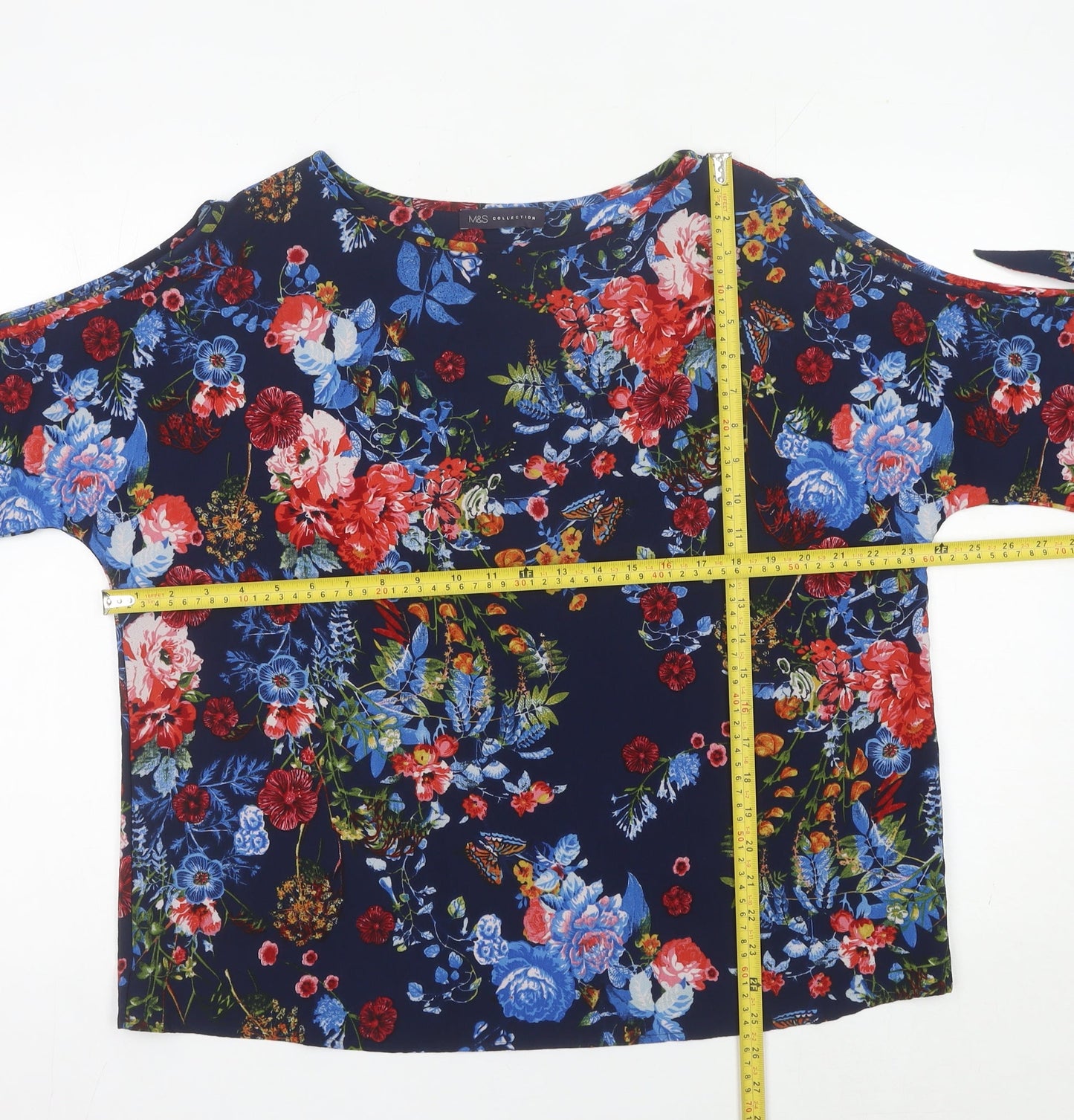 Womens UK Size 16 Marks and Spencer Multicoloured Tunic Blouse