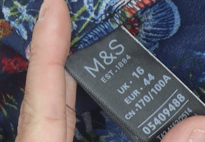 Womens UK Size 16 Marks and Spencer Multicoloured Tunic Blouse
