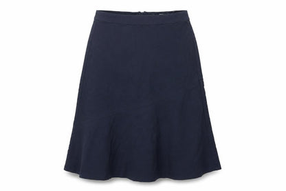 Finery Women’s Blue Midi Flare Skirt UK 12 Viscose Blend Lined