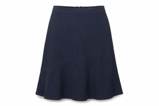 Finery Women’s Blue Midi Flare Skirt UK 12 Viscose Blend Lined