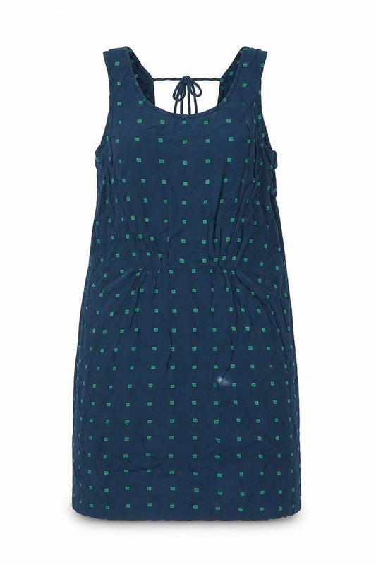 Nice Things Women Blue Viscose Shift Dress Size 10 Sleeveless