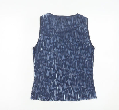 Womens UK Size 12 Marks and Spencer Blue Basic Tank