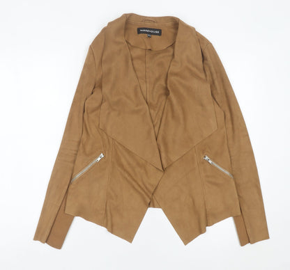 Womens UK Size 12 Warehouse Brown Basic Jacket