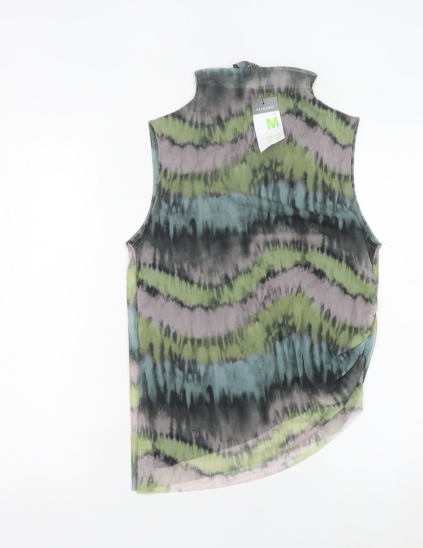 Primark Womens Multicoloured Sleeveless High Neck Tank Top Size M