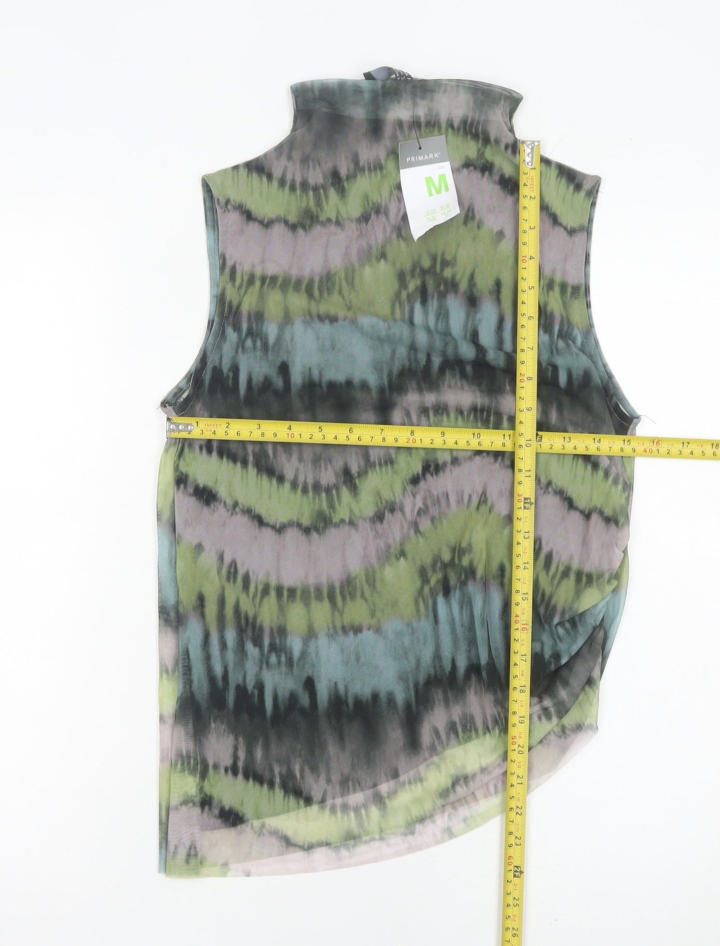 Primark Womens Multicoloured Sleeveless High Neck Tank Top Size M