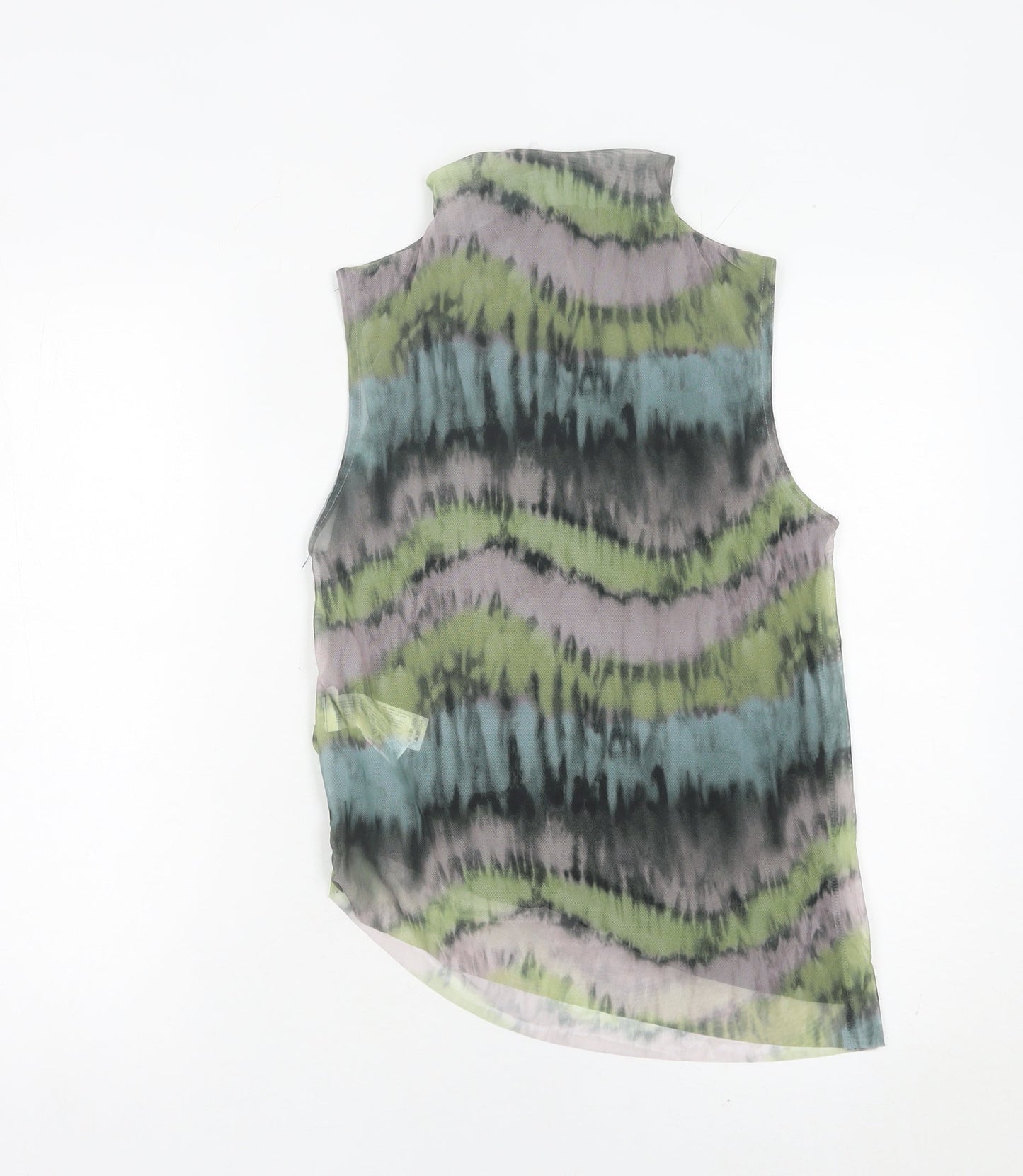 Primark Womens Multicoloured Sleeveless High Neck Tank Top Size M