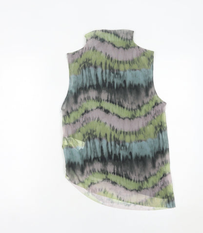 Primark Womens Multicoloured Sleeveless High Neck Tank Top Size M