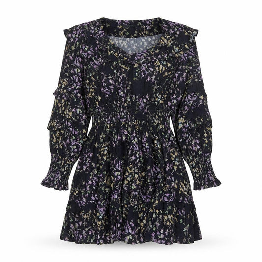 Front view of French Connection Women’s Floral Short A-Line Dress, size S