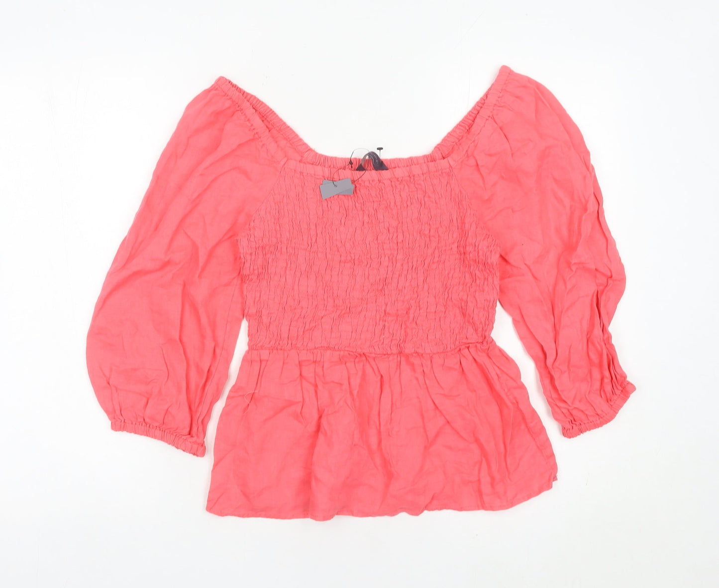 Womens UK Size 6 Marks and Spencer Pink Tunic Blouse