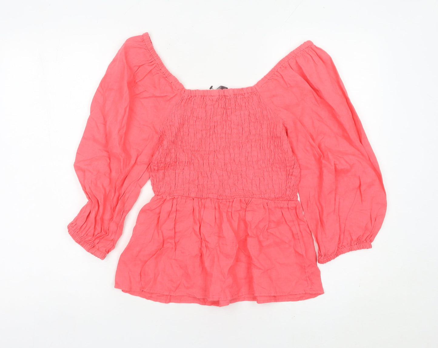 Womens UK Size 6 Marks and Spencer Pink Tunic Blouse