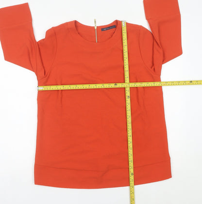 Womens UK Size 12 Marks and Spencer Orange Basic Blouse