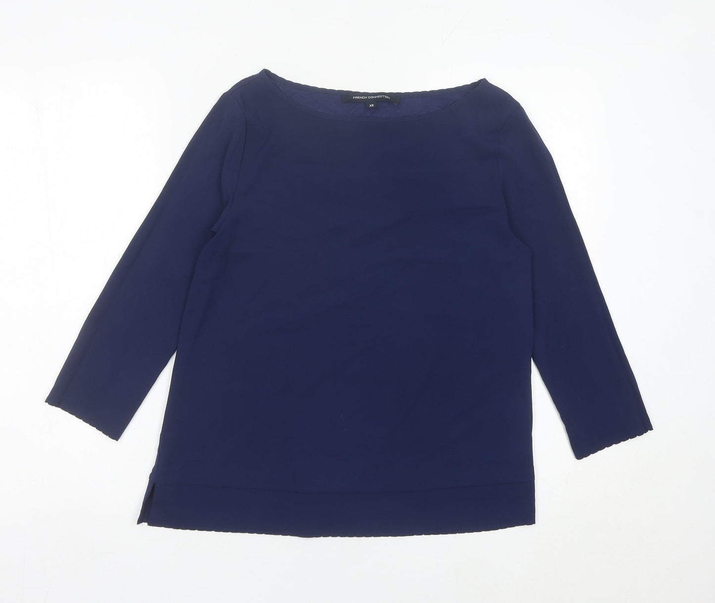 Womens UK Size XS French Connection Blue Basic Blouse