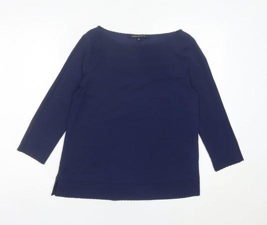 Womens UK Size XS French Connection Blue Basic Blouse