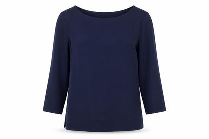 Womens UK Size XS French Connection Blue Basic Blouse