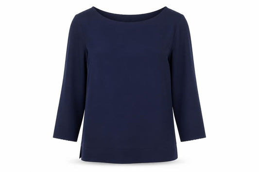 Womens UK Size XS French Connection Blue Basic Blouse