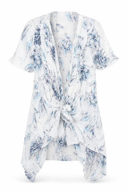 Womens UK Size 10 Roman White Kimono Blouse