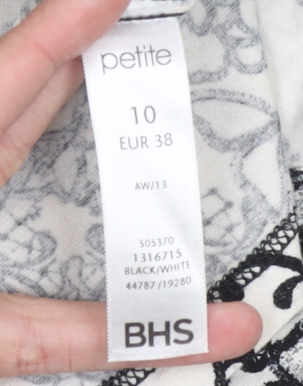Womens UK Size 10 BHS Multicoloured Camisole Blouse