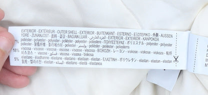 Bershka Women Beige Size 12 Double-Breasted Blazer Jacket