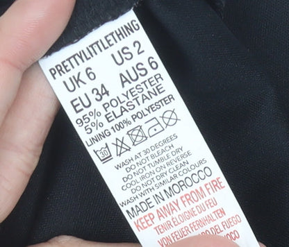 PrettyLittleThing Women’s Brown Animal Print Slip Dress Size 6