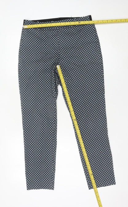Womens UK Size 12 H&M Slim Fit Casual Workwear Multicoloured Trousers
