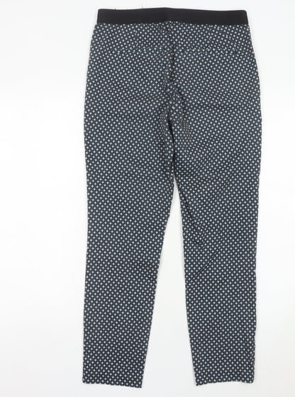 Womens UK Size 12 H&M Slim Fit Casual Workwear Multicoloured Trousers