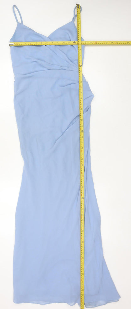 Infinite by Wed2B Women's Blue Size 6 Long Slip Dress Wedding Formal