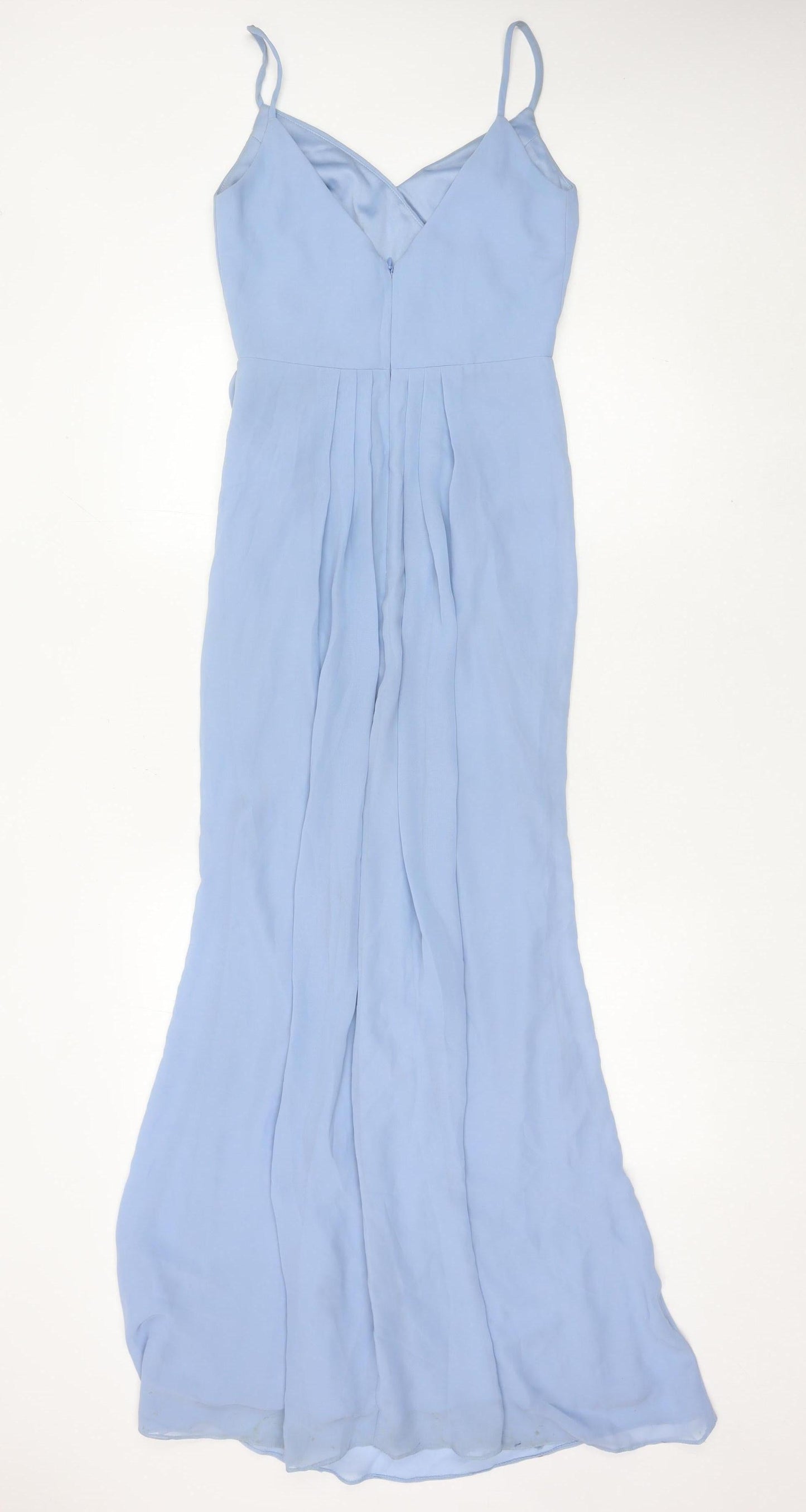 Infinite by Wed2B Women's Blue Size 6 Long Slip Dress Wedding Formal