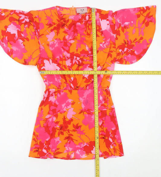 AX Paris Women’s Multicoloured Floral Mini Dress Size 8