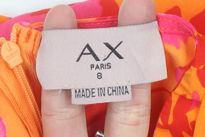 AX Paris Women’s Multicoloured Floral Mini Dress Size 8