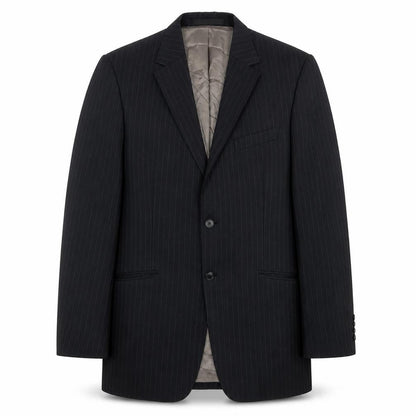 Marks and Spencer Men’s Grey Pinstripe Wool Blazer Jacket 40” Chest L