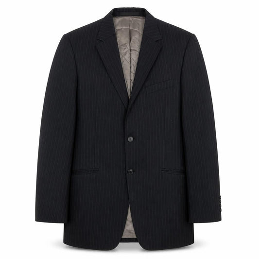 Marks and Spencer Men’s Grey Pinstripe Wool Blazer Jacket 40” Chest L