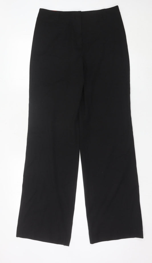 Olsen Womens Black Size 12 Straight Pleated Trousers