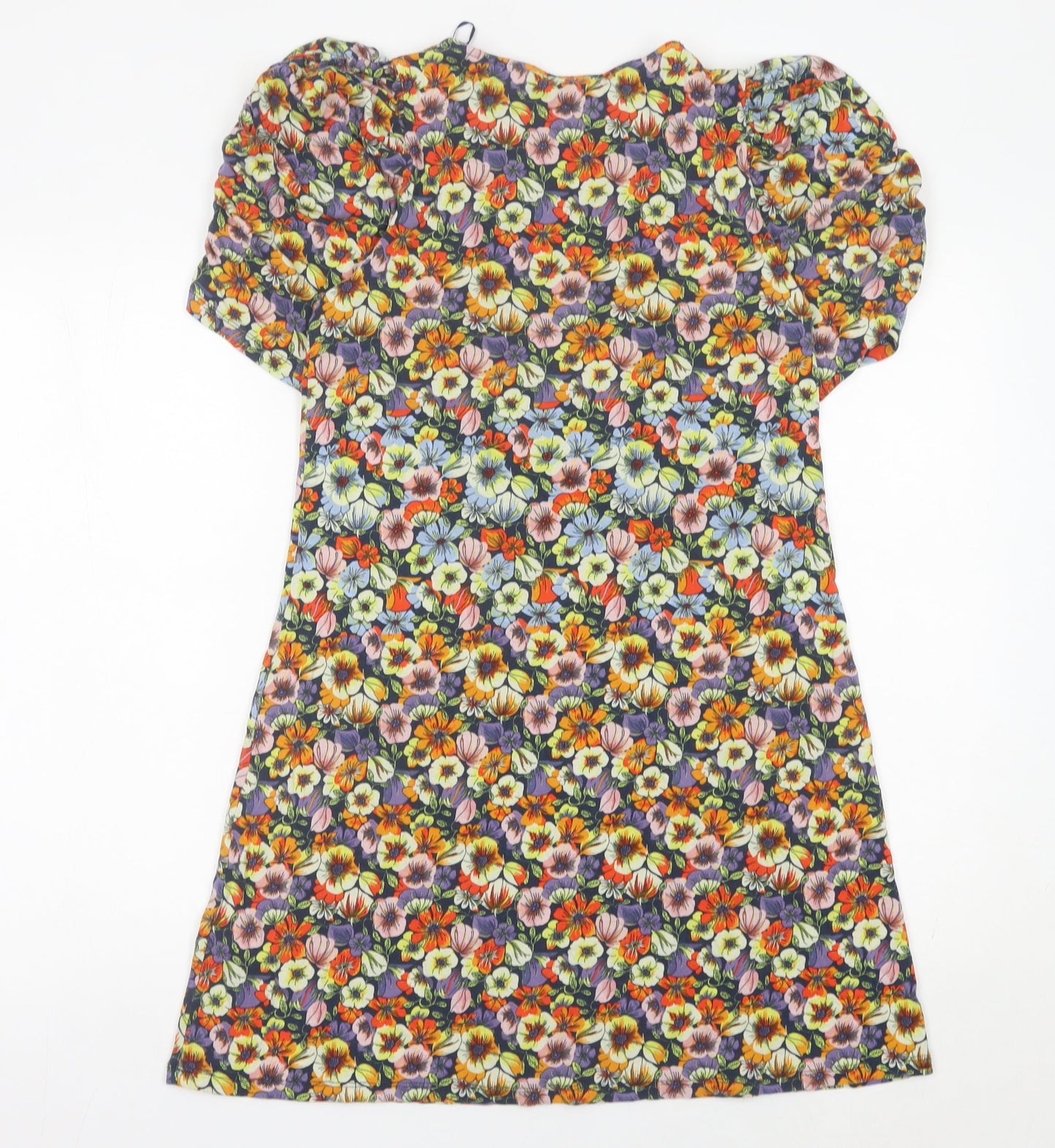 Next Women’s Multicoloured Floral A-Line Dress Size 12 Petite