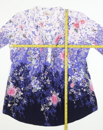Womens UK Size 16 Marks and Spencer Multicoloured Tunic Blouse