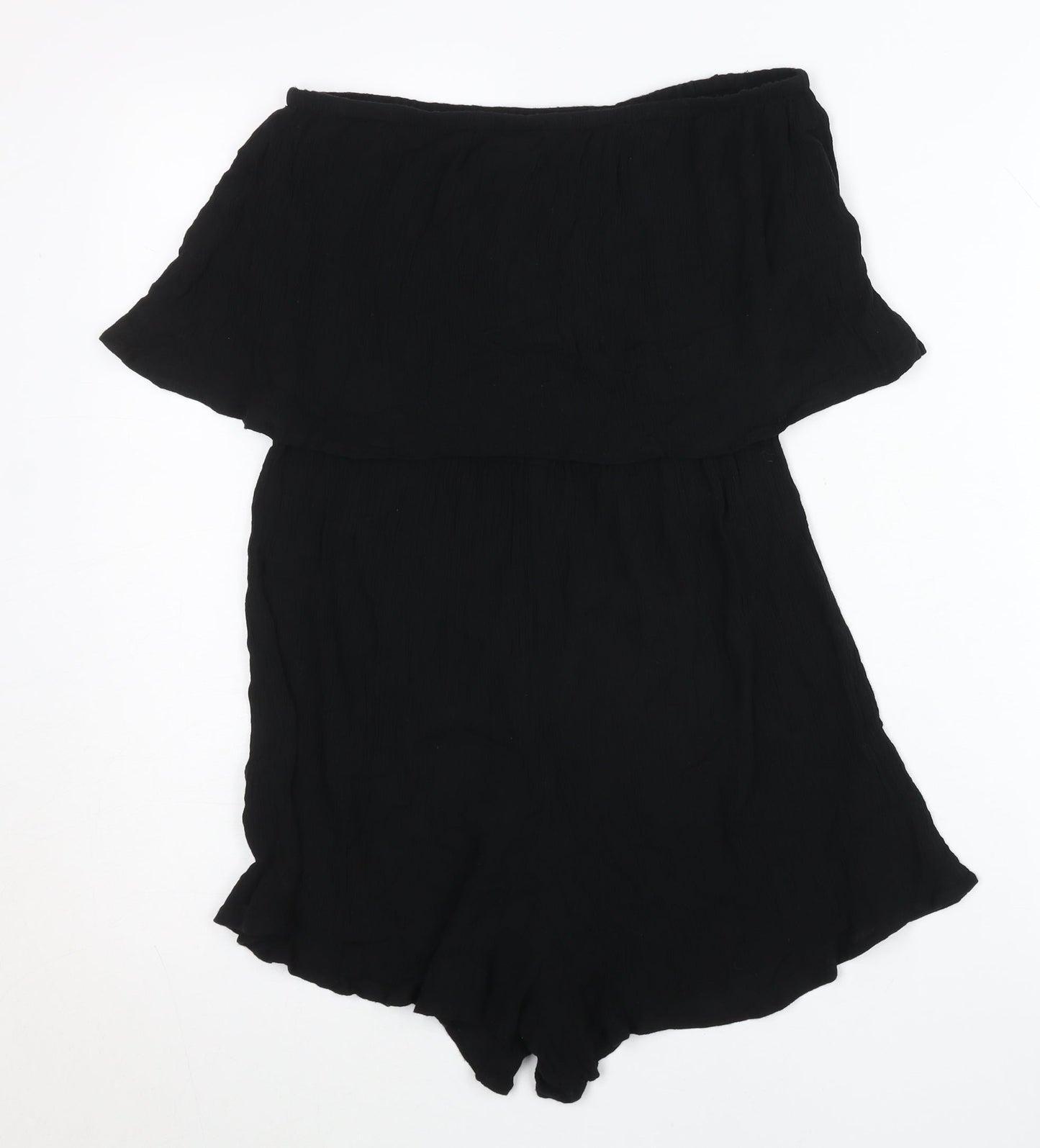 Womens UK Size S ASOS One-Piece Black Playsuit