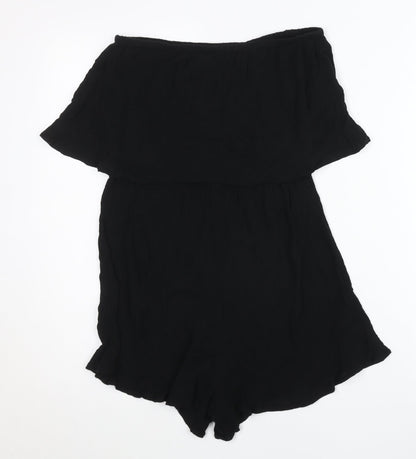 Womens UK Size S ASOS One-Piece Black Playsuit
