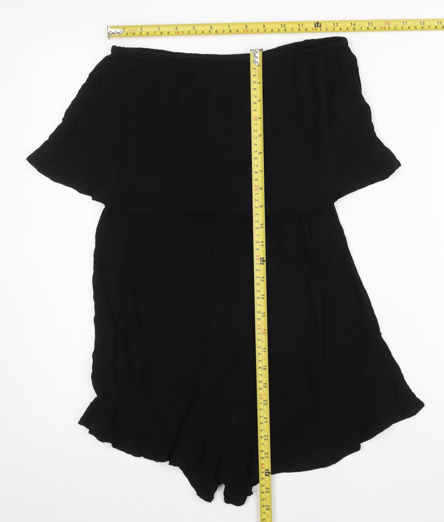 Womens UK Size S ASOS One-Piece Black Playsuit