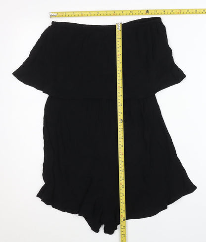 Womens UK Size S ASOS One-Piece Black Playsuit